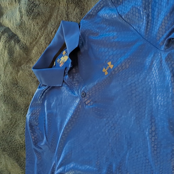 Men's Under Armour Cold Black Golf Polo LG - Picture 3 of 6